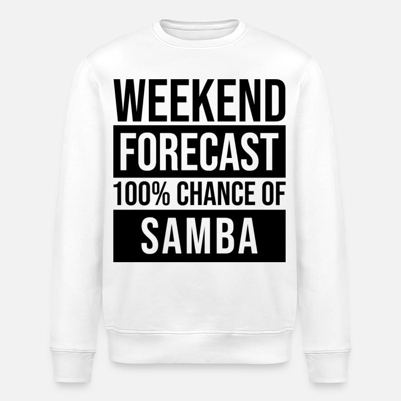 Samba - Sweat bio ROLLER Stanley/Stella Unisexe - blanc