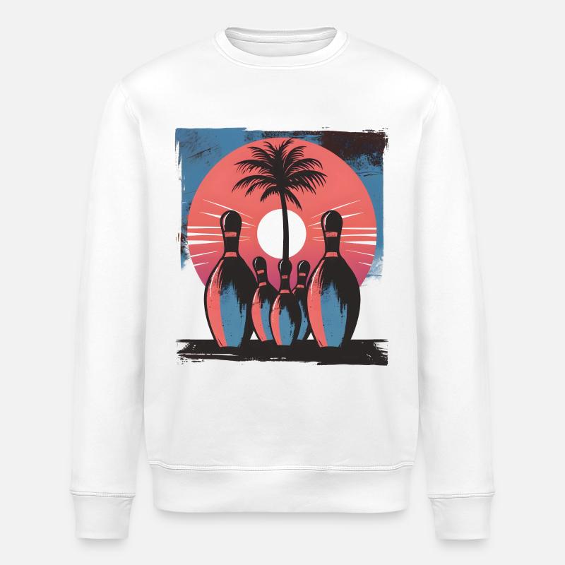 Bowling - Sweat bio ROLLER Stanley/Stella Unisexe - blanc