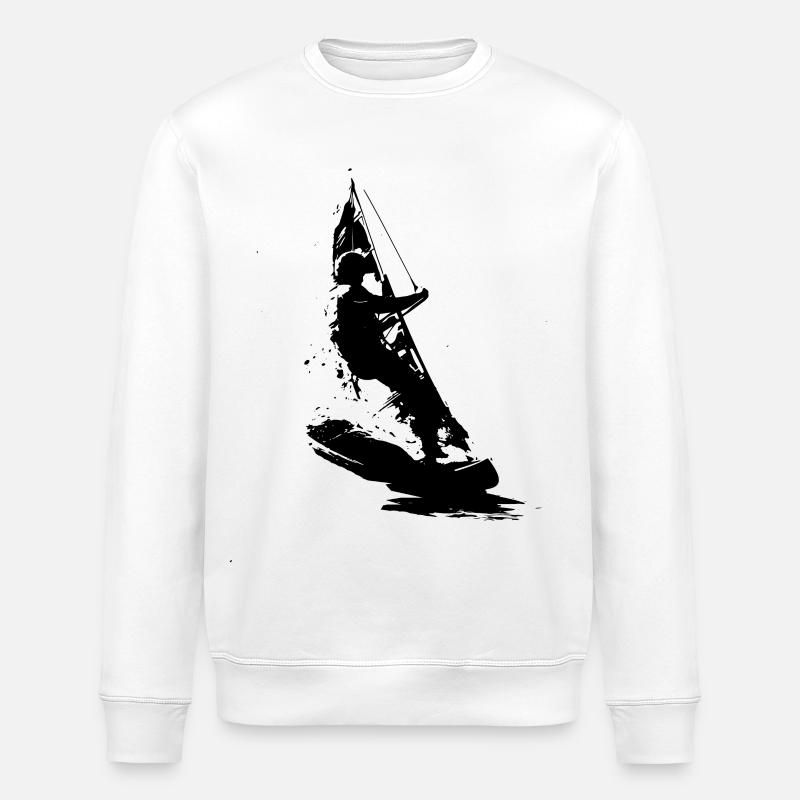 Windsurfen - Stanley/Stella Unisex Bio-Sweatshirt ROLLER - Weiß