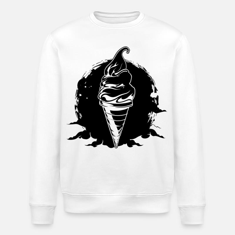 Eiscreme - Stanley/Stella Unisex Bio-Sweatshirt ROLLER - Weiß