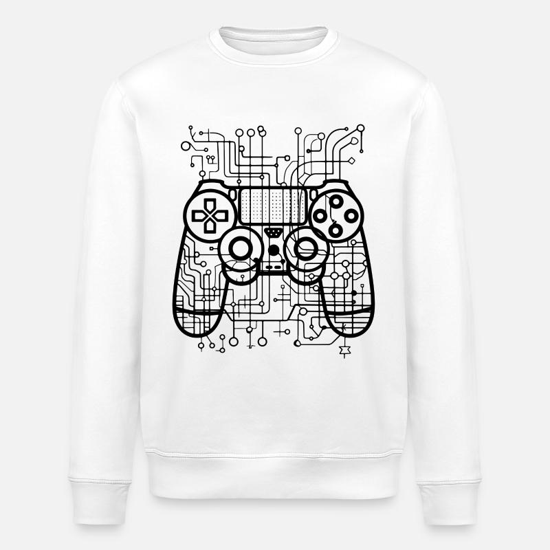 Game Controllers - Stanley/Stella ROLLER Unisex Organic Sweatshirt - white