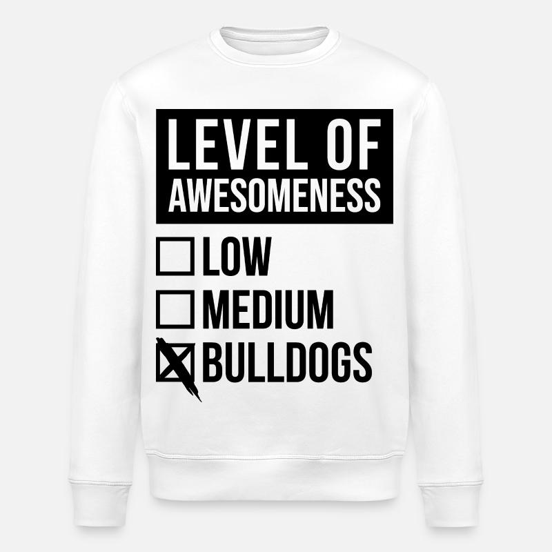 Bulldogge - Stanley/Stella Unisex Bio-Sweatshirt ROLLER - Weiß