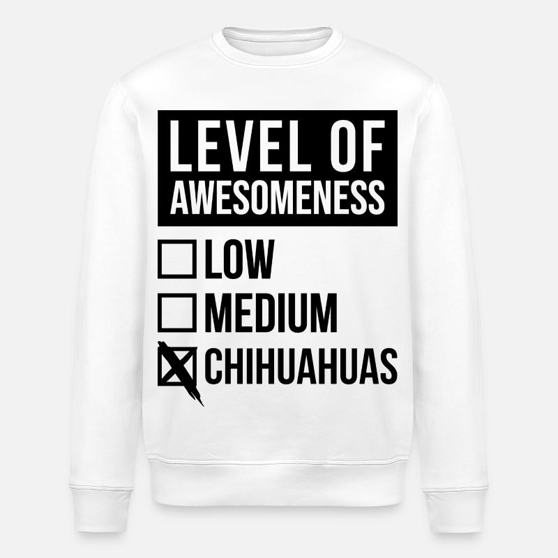 Chihuahua - Stanley/Stella Unisex Bio-Sweatshirt ROLLER - Weiß