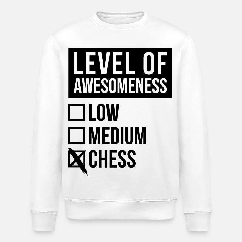 Schach - Stanley/Stella Unisex Bio-Sweatshirt ROLLER - Weiß