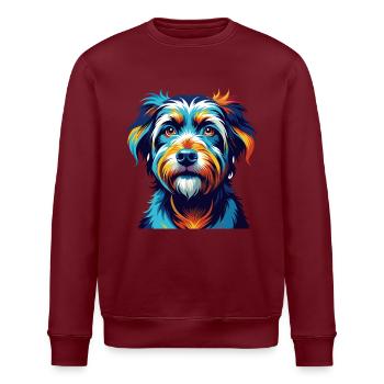 Stichelhaar Chien Race Coloré Dessin Animé Kawaii - Sweat bio ROLLER Stanley/Stella Unisexe - blanc - Devant - Nik (191cm)