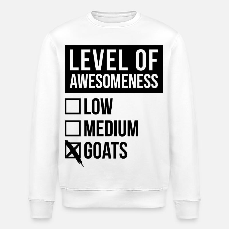 Ziege - Stanley/Stella Unisex Bio-Sweatshirt ROLLER - Weiß