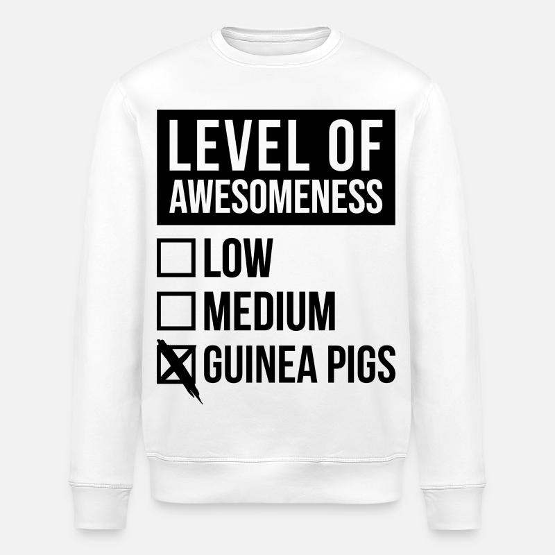 cobaye - Sweat bio ROLLER Stanley/Stella Unisexe - blanc