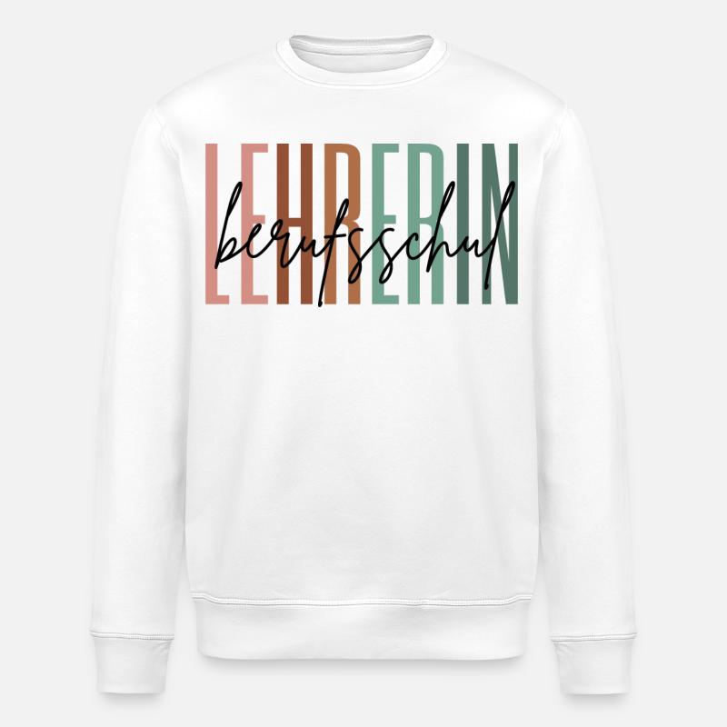 Lehrerin Berufsschule Berufsschullehrerin Geschenk - Stanley/Stella Unisex Bio-Sweatshirt ROLLER - Weiß