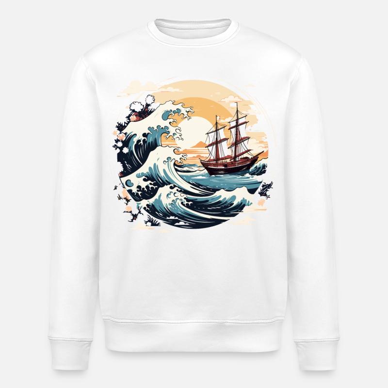 Voile - Sweat bio ROLLER Stanley/Stella Unisexe - blanc