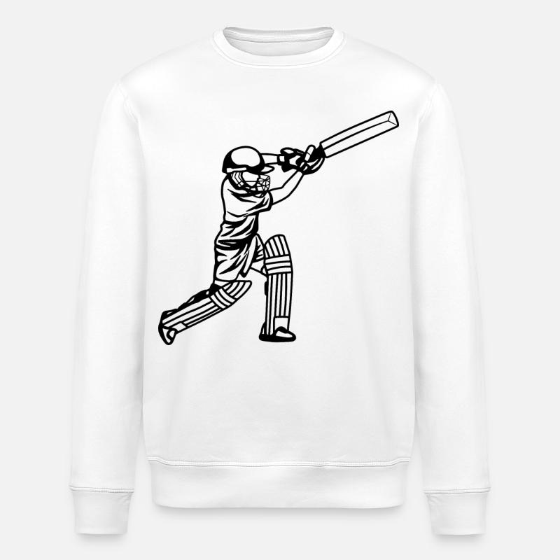 Cricket Junge - Stanley/Stella Unisex Bio-Sweatshirt ROLLER - Weiß