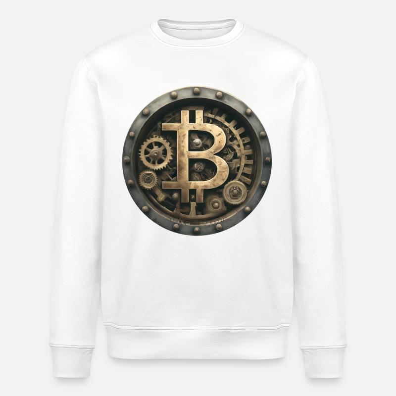 La machine Bitcoin - Sweat bio ROLLER Stanley/Stella Unisexe - blanc