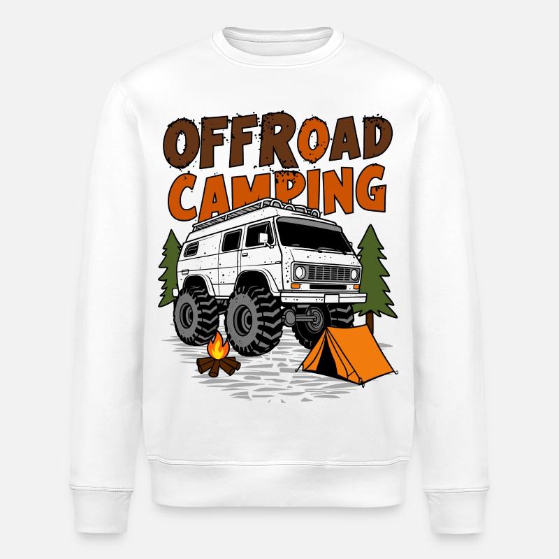 Offroad Camping - Stanley/Stella Unisex Bio-Sweatshirt ROLLER - Weiß