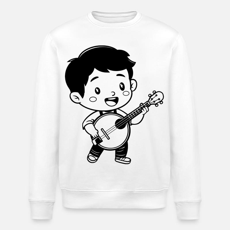 Dessin animé Banjo Boy - Sweat bio ROLLER Stanley/Stella Unisexe - blanc