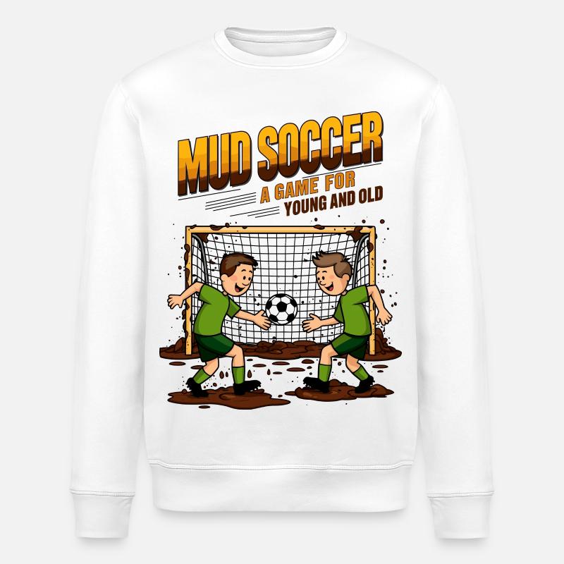 Matschfußball - Stanley/Stella Unisex Bio-Sweatshirt ROLLER - Weiß