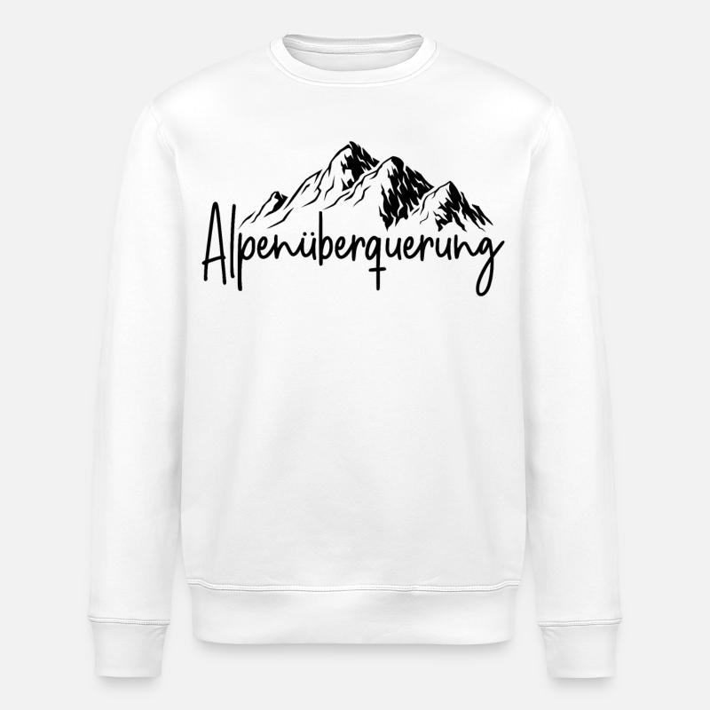 Alpenüberquerung - Stanley/Stella Unisex Bio-Sweatshirt ROLLER - Weiß