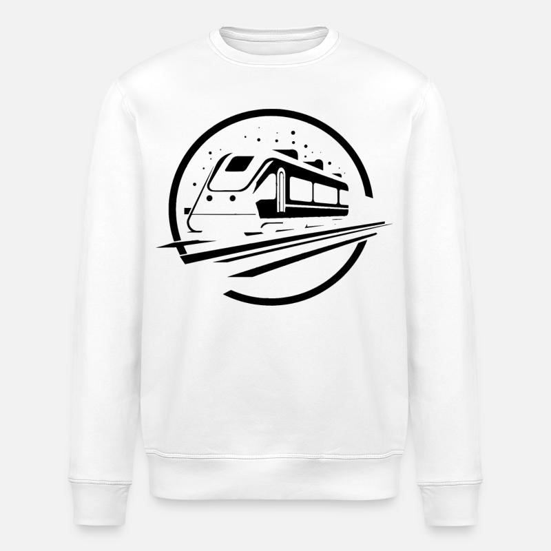 Train - Stanley/Stella ROLLER Unisex Organic Sweatshirt - white