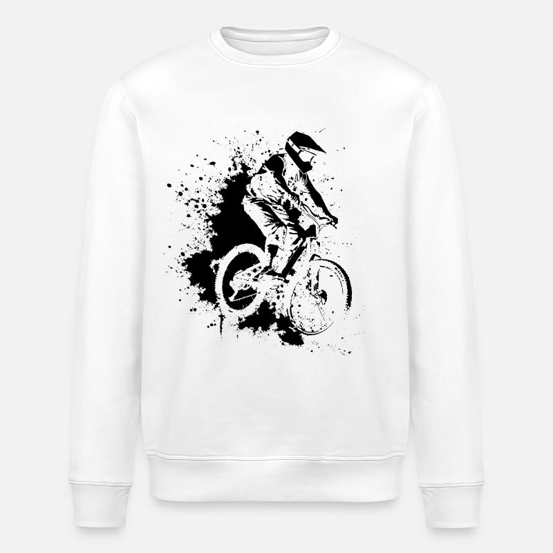 Dessin VTT - Sweat bio ROLLER Stanley/Stella Unisexe - blanc