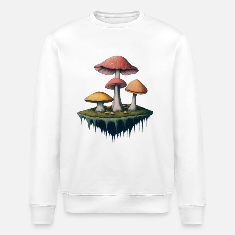 CHAMPIGNON ENCHANTÉ - Sweat bio ROLLER Stanley/Stella Unisexe - blanc