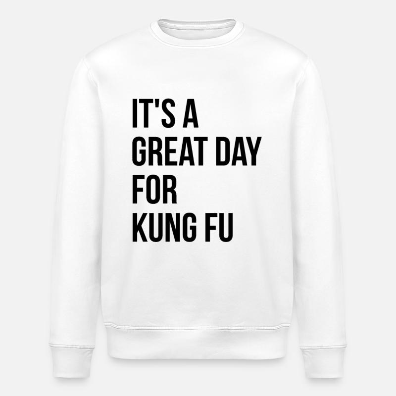Kung-Fu - Stanley/Stella Unisex Bio-Sweatshirt ROLLER - Weiß