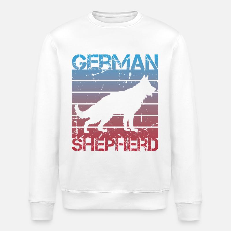 Schäferhund - Stanley/Stella Unisex Bio-Sweatshirt ROLLER - Weiß