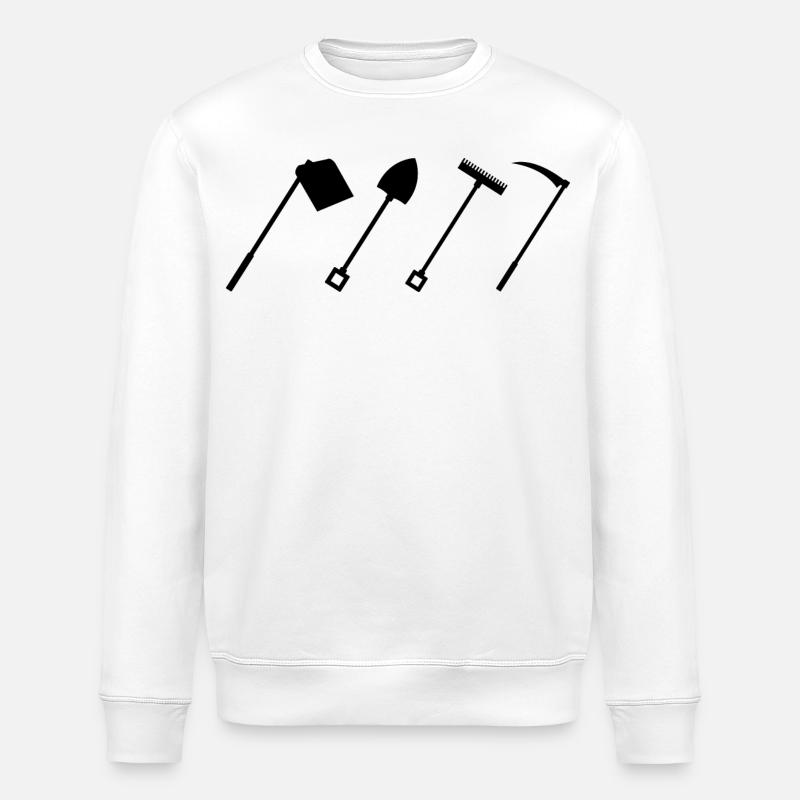 houe - Sweat bio ROLLER Stanley/Stella Unisexe - blanc