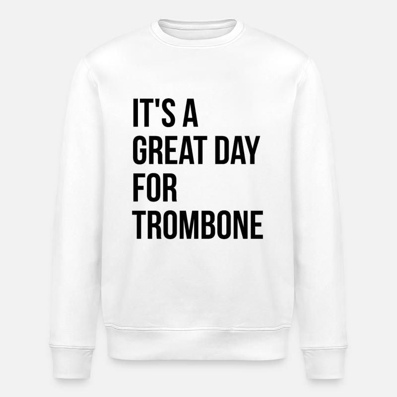 trombone - Sweat bio ROLLER Stanley/Stella Unisexe - blanc