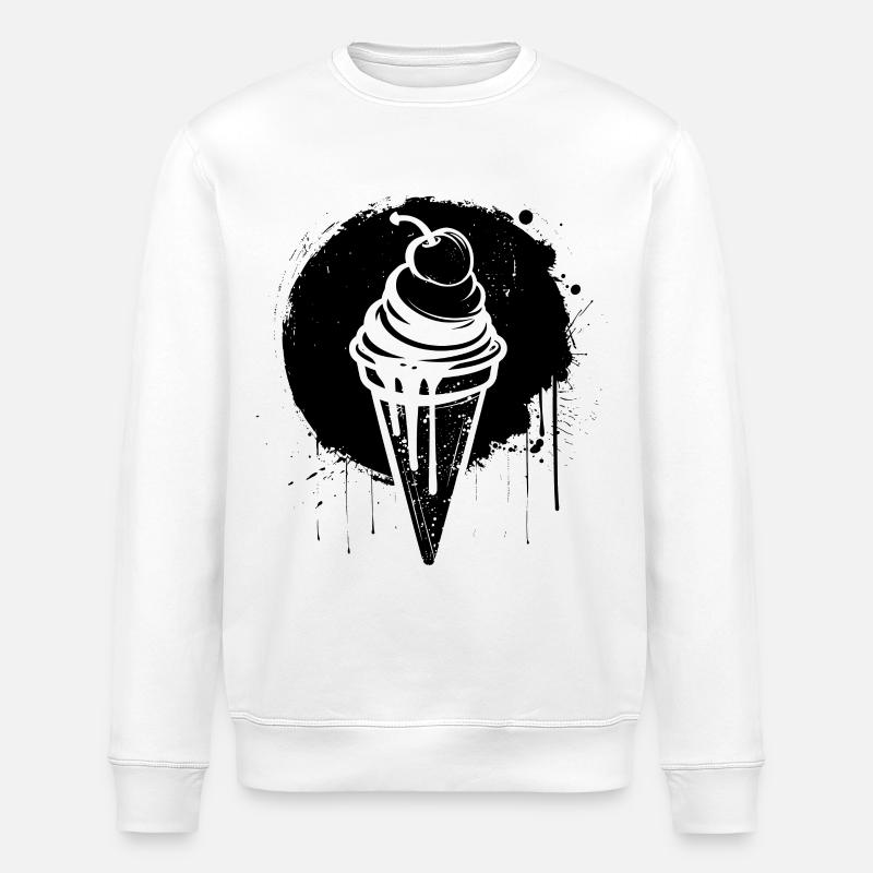 Eiscreme - Stanley/Stella Unisex Bio-Sweatshirt ROLLER - Weiß