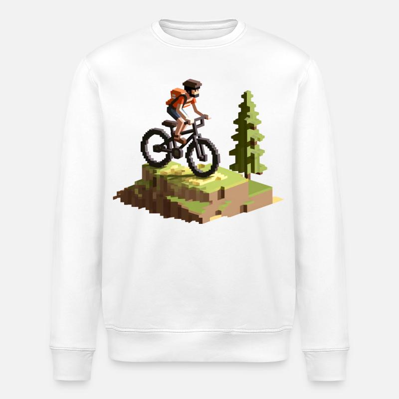 VTT Pixel Art - Sweat bio ROLLER Stanley/Stella Unisexe - blanc