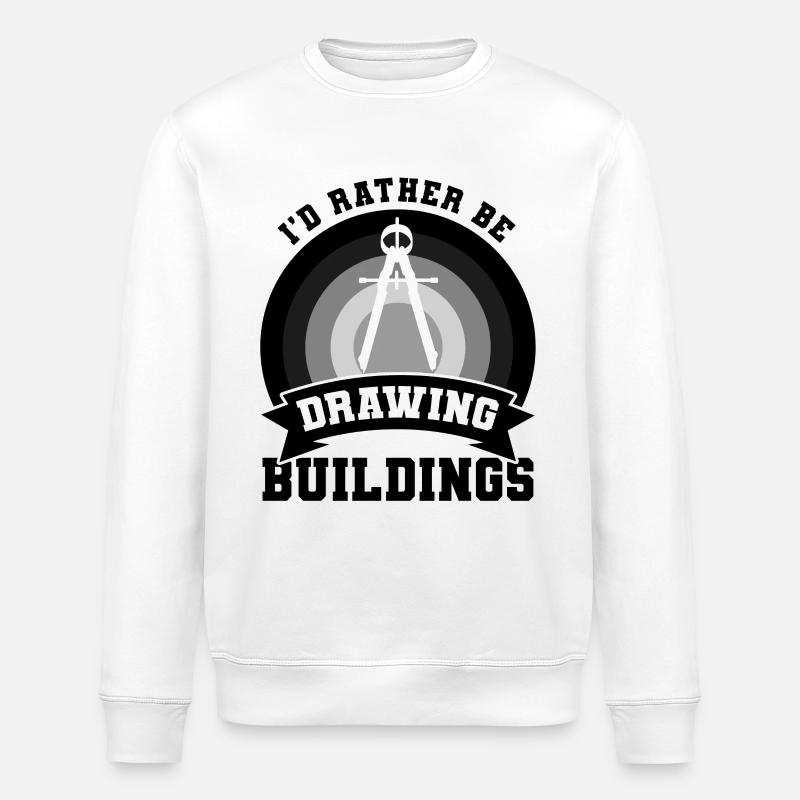 Architectes Witz - Sweat bio ROLLER Stanley/Stella Unisexe - blanc