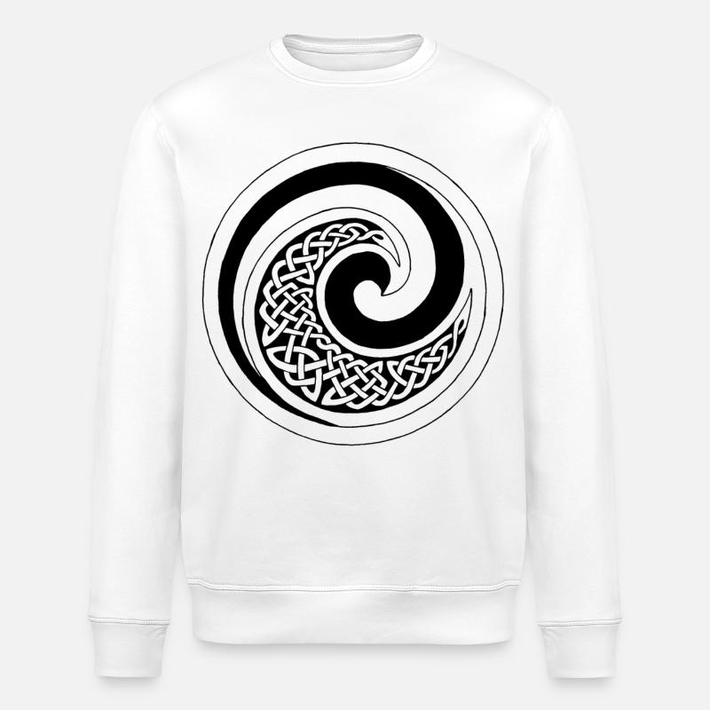 Welle des Schwarzen Ozeans - Stanley/Stella Unisex Bio-Sweatshirt ROLLER - Weiß