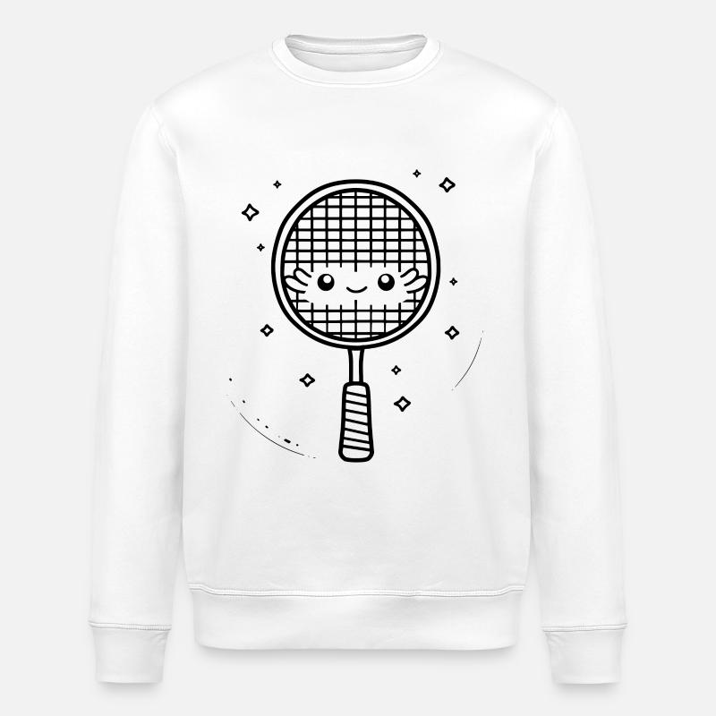 Raquette de badminton Bande dessinée - Sweat bio ROLLER Stanley/Stella Unisexe - blanc