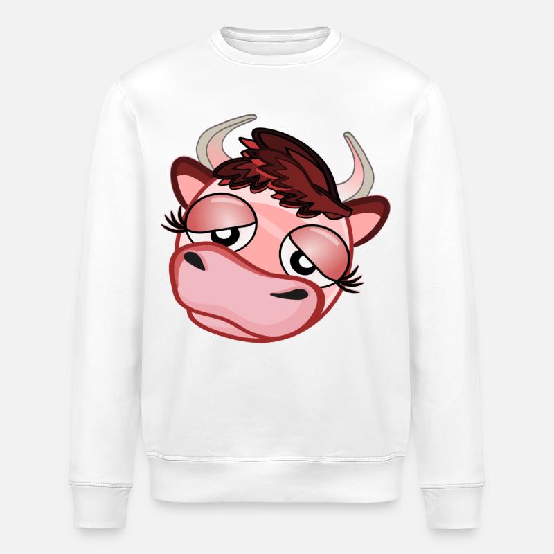 KUH KOSTÜM - Stanley/Stella Unisex Bio-Sweatshirt ROLLER - Weiß