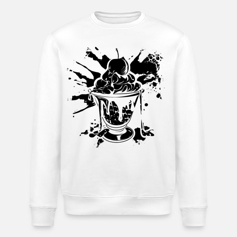 Gobelets de glace - Sweat bio ROLLER Stanley/Stella Unisexe - blanc