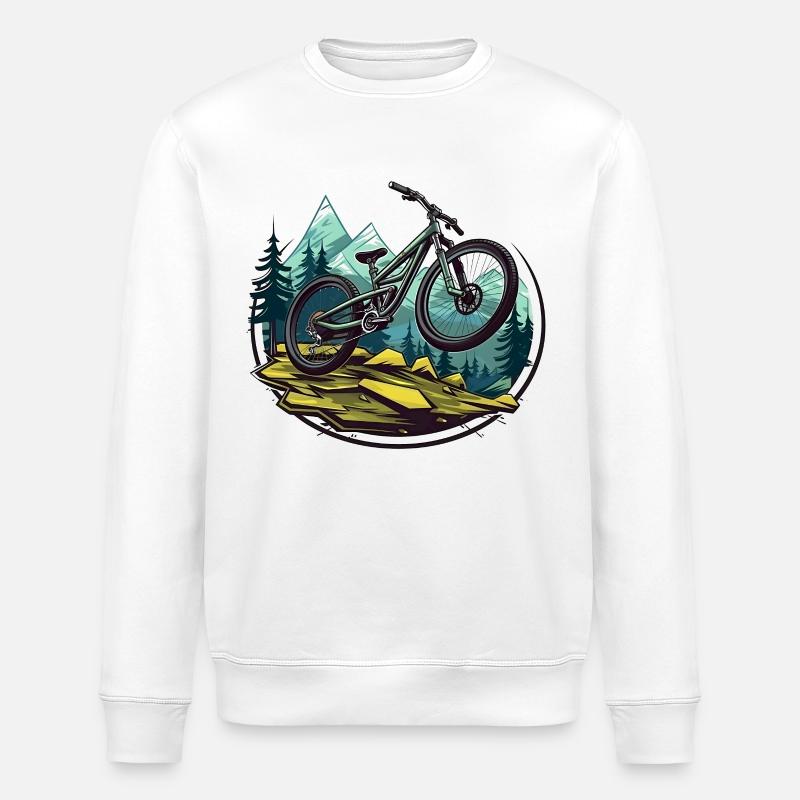 Mountainbiking - Stanley/Stella Unisex Bio-Sweatshirt ROLLER - Weiß