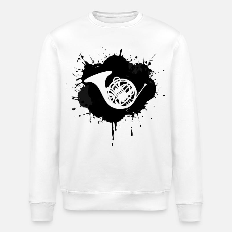 Bugle - Stanley/Stella ROLLER Unisex Organic Sweatshirt - white