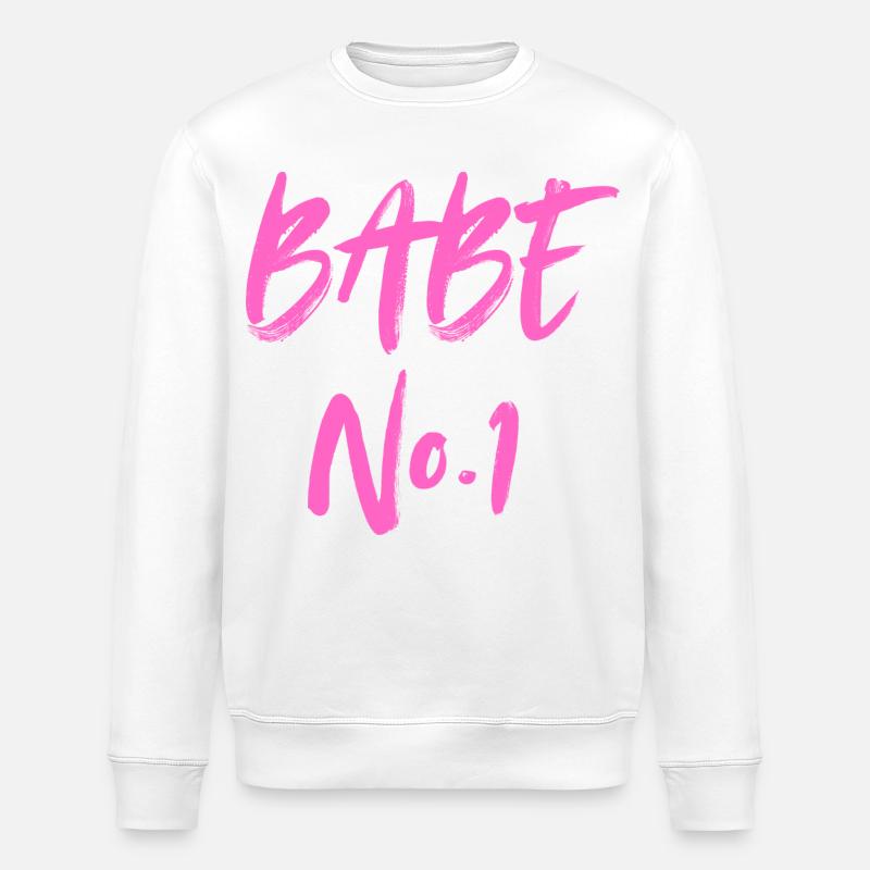 BABE No. 1 - Stanley/Stella Unisex Bio-Sweatshirt ROLLER - Weiß