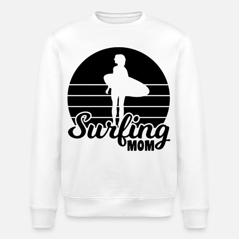 Surfer Mama - Stanley/Stella Unisex Bio-Sweatshirt ROLLER - Weiß
