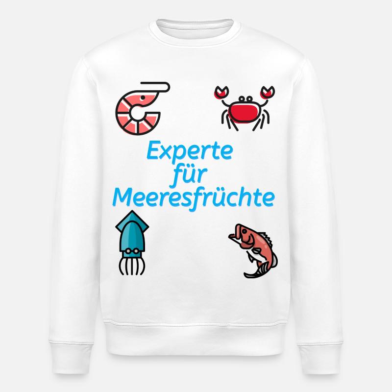 Experte für Meeresfrüchte - Stanley/Stella Unisex Bio-Sweatshirt ROLLER - Weiß