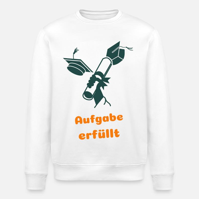 Task accomplished - Stanley/Stella ROLLER Unisex Organic Sweatshirt - white