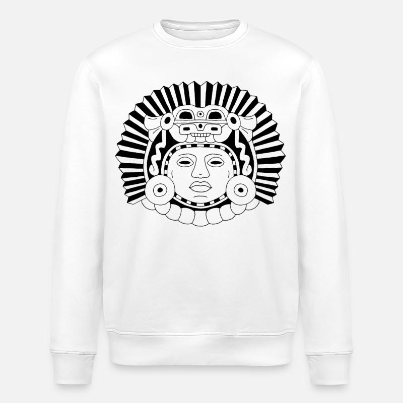 Roi dragon aztèque - Sweat bio ROLLER Stanley/Stella Unisexe - blanc