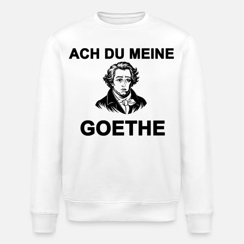 Ach du meine Goethe - Stanley/Stella Unisex Bio-Sweatshirt ROLLER - Weiß