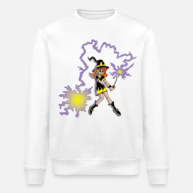 Apprentice Witch - Stanley/Stella ROLLER Unisex Organic Sweatshirt - white