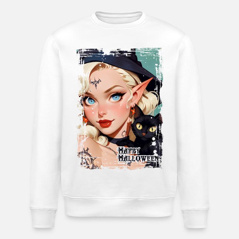 Joyeux halloween - Sweat bio ROLLER Stanley/Stella Unisexe - blanc