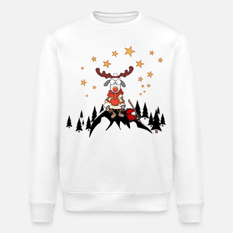 Weihnachten mit Herz - Stanley/Stella Unisex Bio-Sweatshirt ROLLER - Weiß