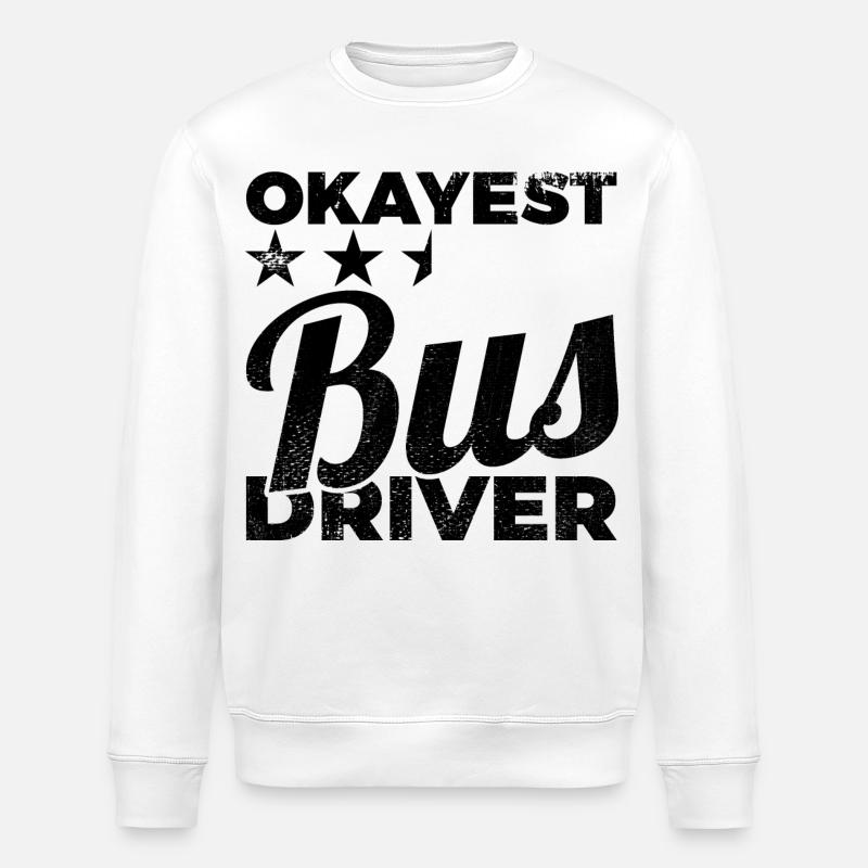 Mittelmäßiger Busfahrer - Stanley/Stella Unisex Bio-Sweatshirt ROLLER - Weiß