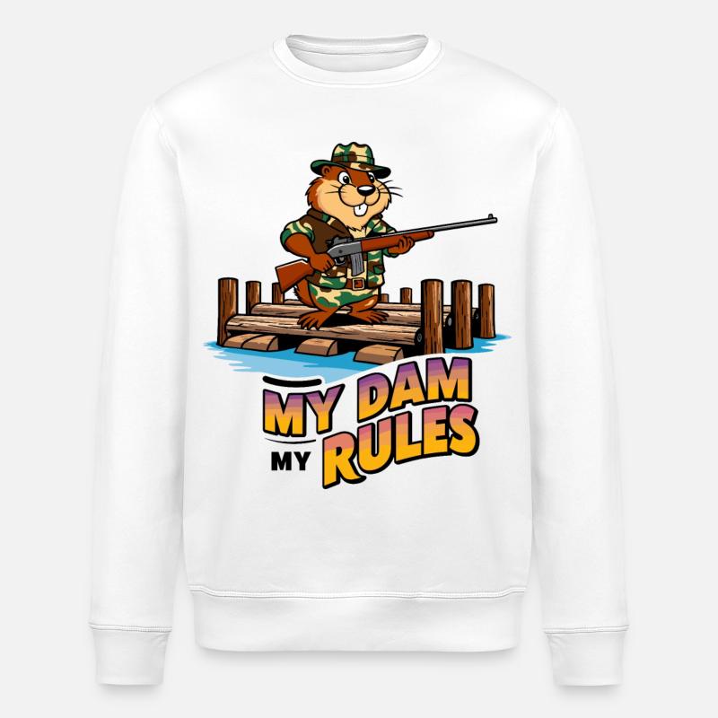 Agent de sécurité Bieber - Sweat bio ROLLER Stanley/Stella Unisexe - blanc