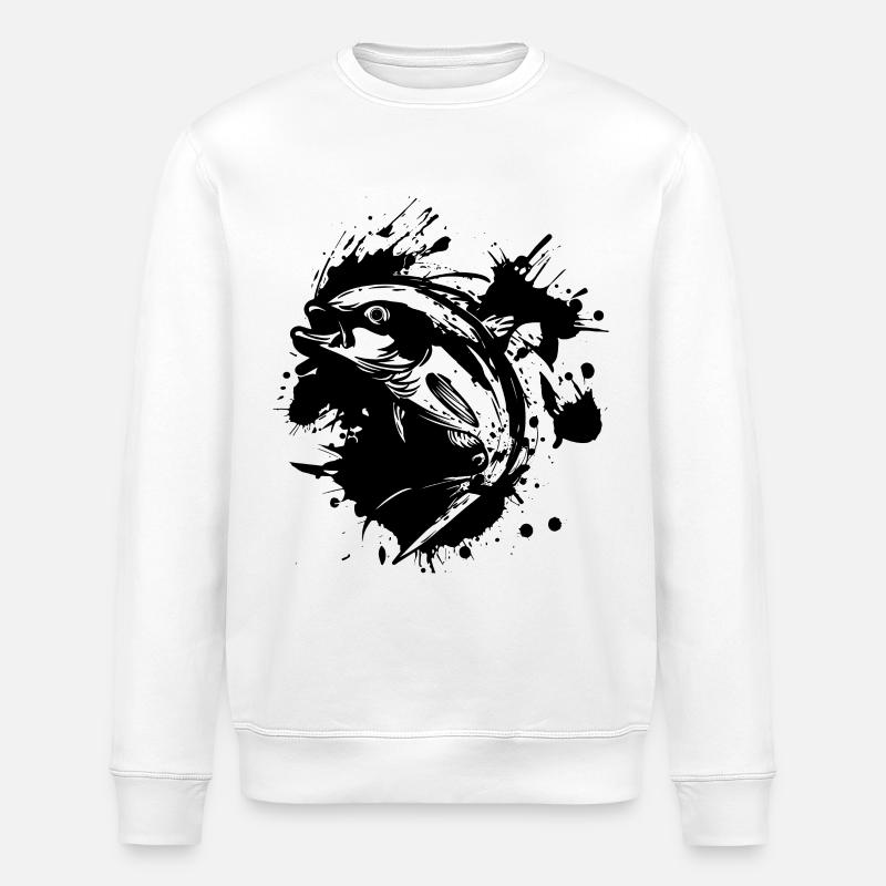 Poisson - Sweat bio ROLLER Stanley/Stella Unisexe - blanc