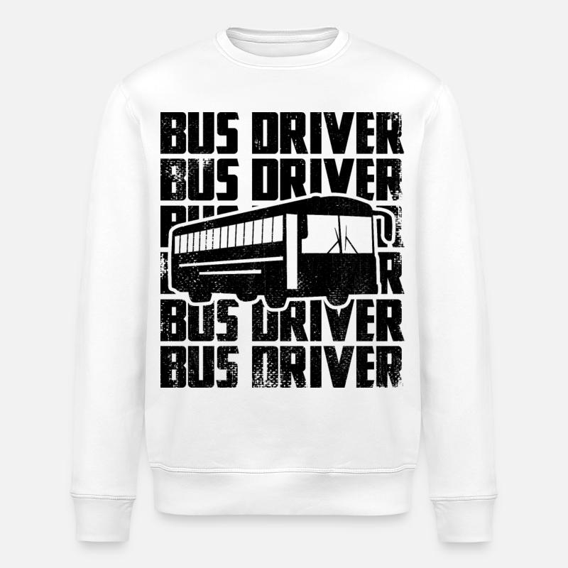 Bus Driver - Stanley/Stella Unisex Bio-Sweatshirt ROLLER - Weiß