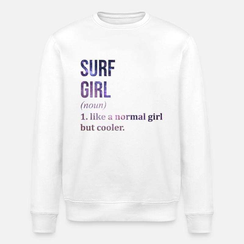 surf - Sweat bio ROLLER Stanley/Stella Unisexe - blanc