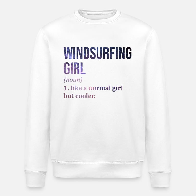 Windsurfen - Stanley/Stella Unisex Bio-Sweatshirt ROLLER - Weiß
